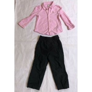 Ralph Lauren Kids Girl Set Pant + Shirt 24M